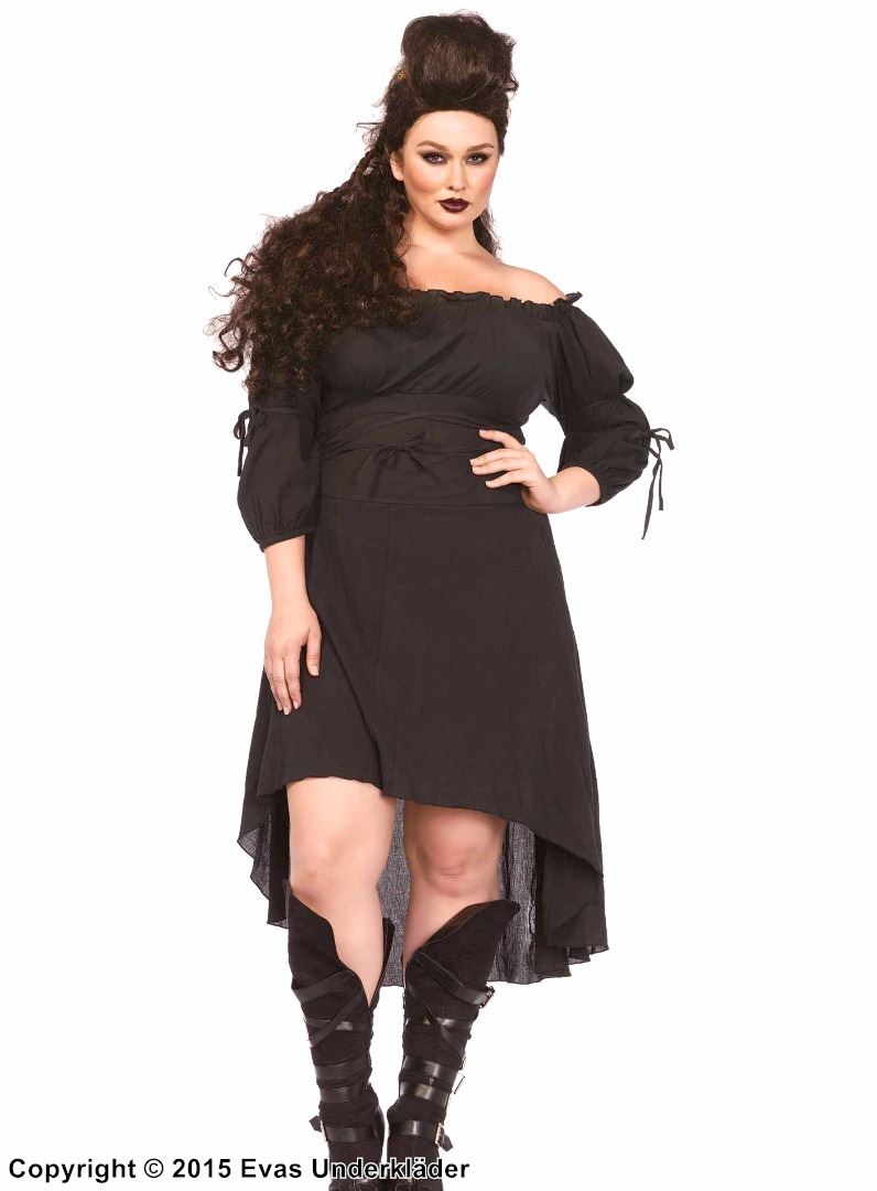 Peasant beauty, costume dress, off shoulder, XL to 4XL
